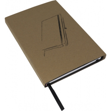 Logo trade business gifts image of: A5 note book KIEL